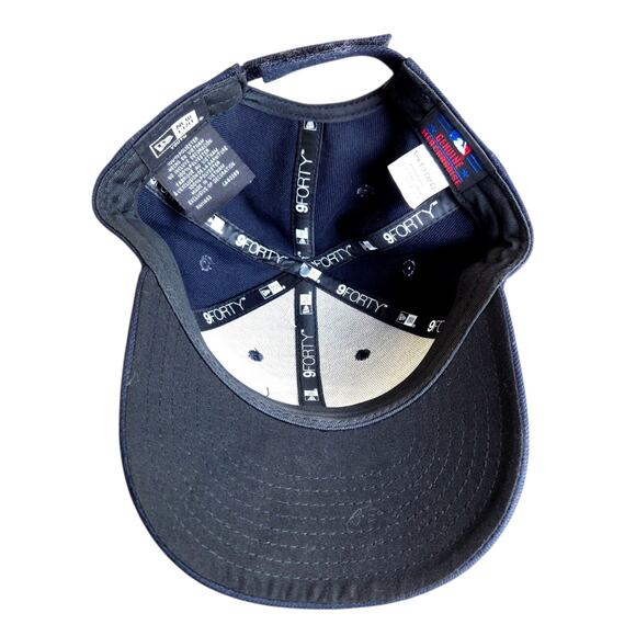 New York Yankees New Era 9Forty Kids Youth Navy Adjustable Baseball Cap Hat - Picture 7 of 9